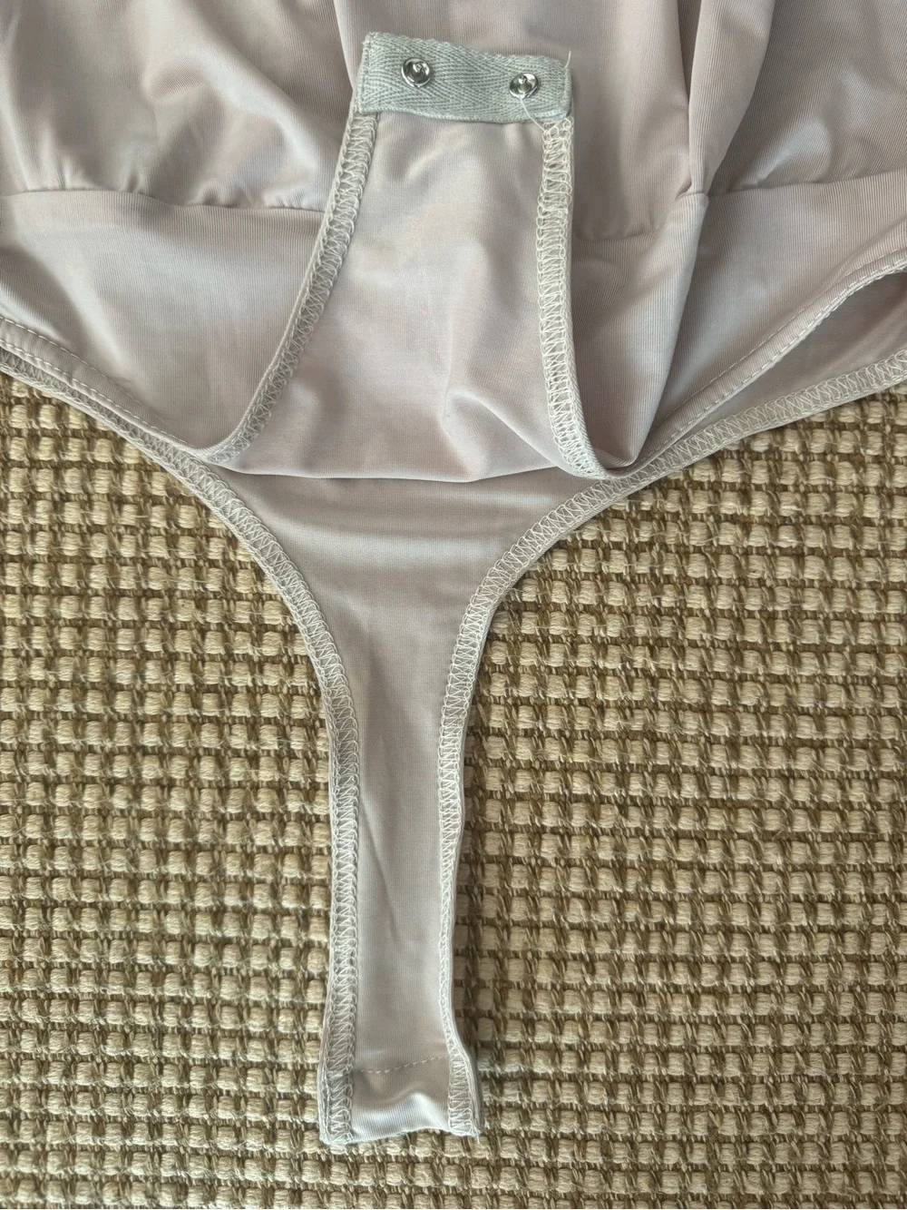 Article Neutral Blush Wrap-Front Long Sleeve Bodysuit - Picture 2 of 4